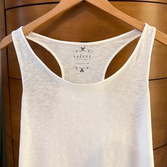 🤍 Velvet by Graham & Spencer White Semi-sheer Beach Pool Cover-up Size S/XS - Picture 3 of 6